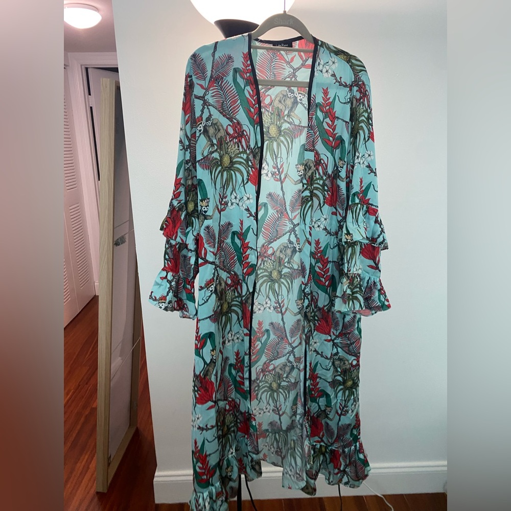 Kimono tropical print
